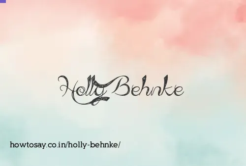 Holly Behnke