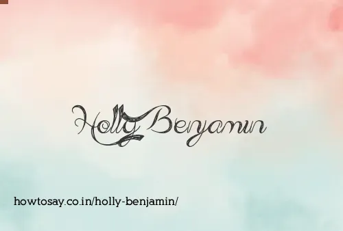 Holly Benjamin