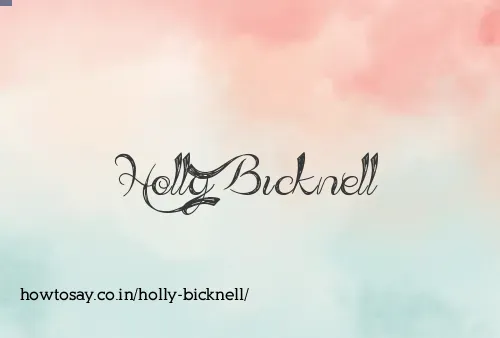 Holly Bicknell