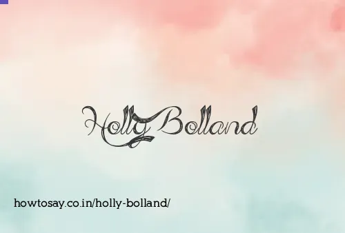 Holly Bolland