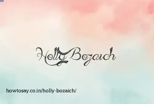 Holly Bozaich