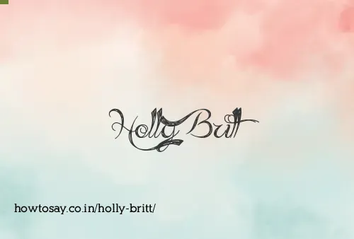Holly Britt