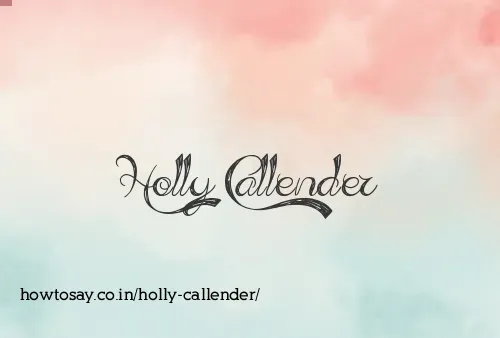 Holly Callender
