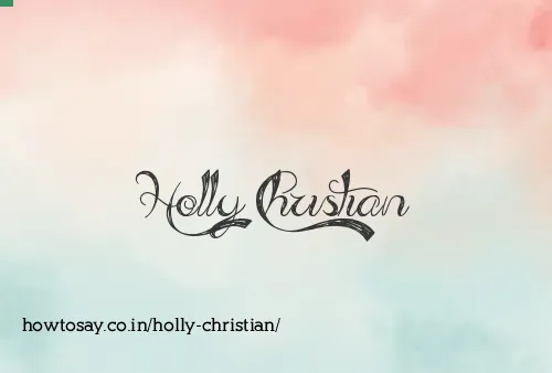 Holly Christian