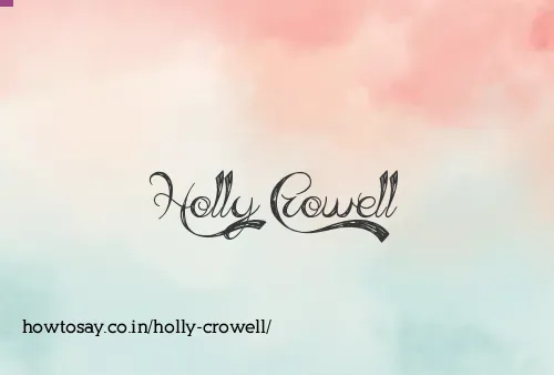 Holly Crowell
