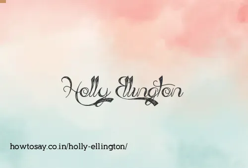 Holly Ellington