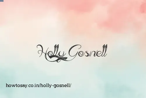 Holly Gosnell