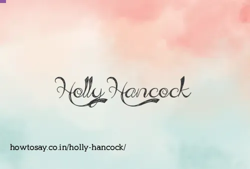 Holly Hancock