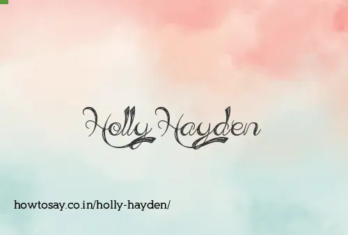 Holly Hayden