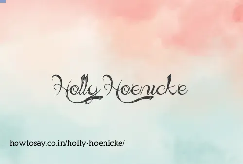 Holly Hoenicke