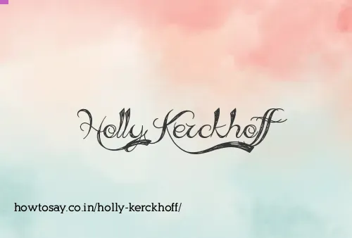 Holly Kerckhoff