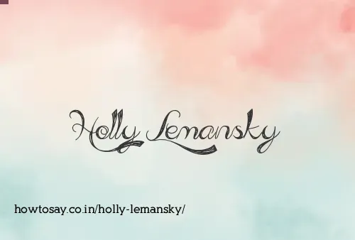 Holly Lemansky