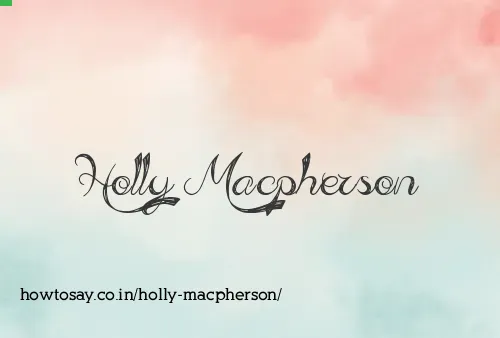 Holly Macpherson