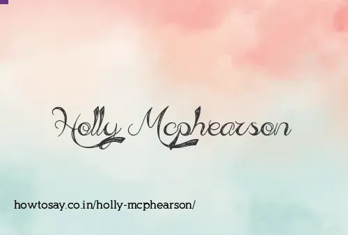 Holly Mcphearson