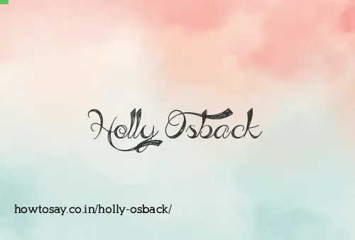 Holly Osback