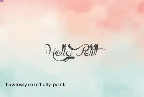 Holly Petitt