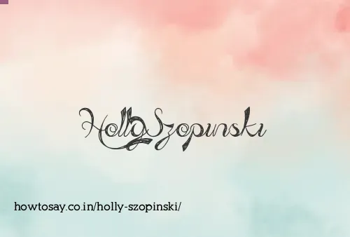 Holly Szopinski
