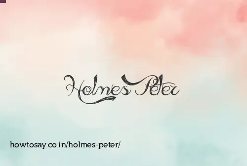 Holmes Peter