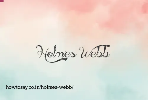 Holmes Webb
