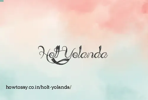 Holt Yolanda