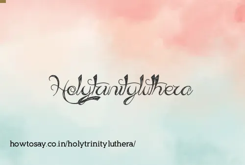 Holytrinityluthera