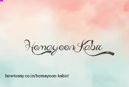 Homayoon Kabir