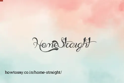 Home Straight