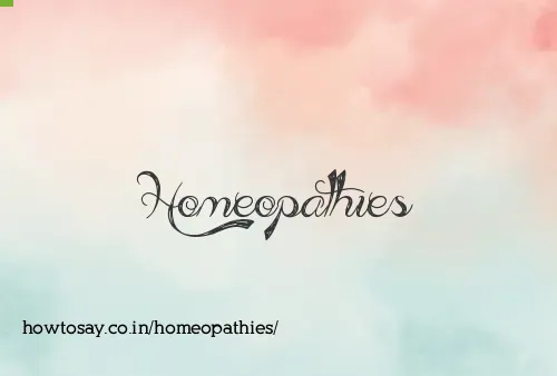 Homeopathies