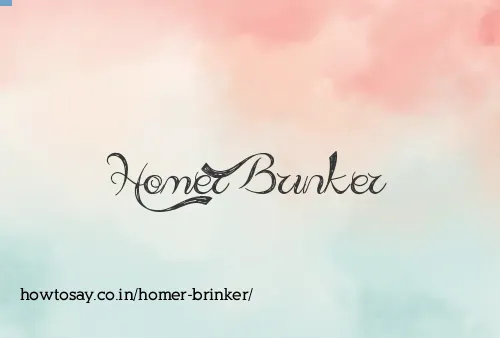 Homer Brinker