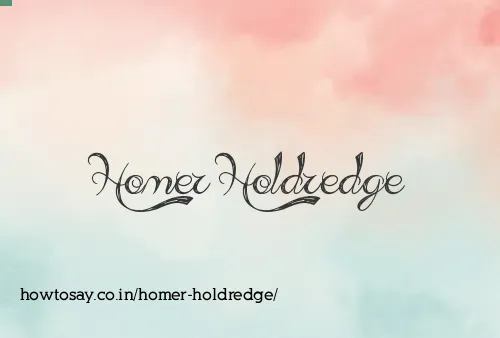 Homer Holdredge
