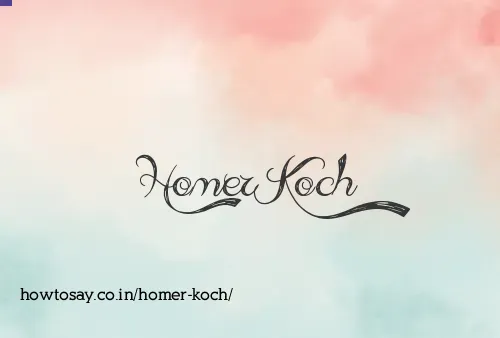Homer Koch