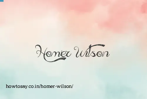 Homer Wilson