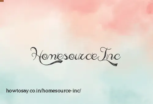 Homesource Inc