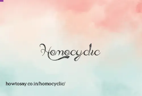 Homocyclic