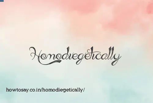 Homodiegetically