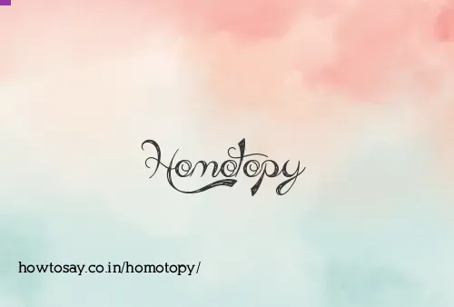 Homotopy