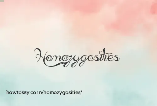 Homozygosities