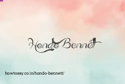 Hondo Bennett