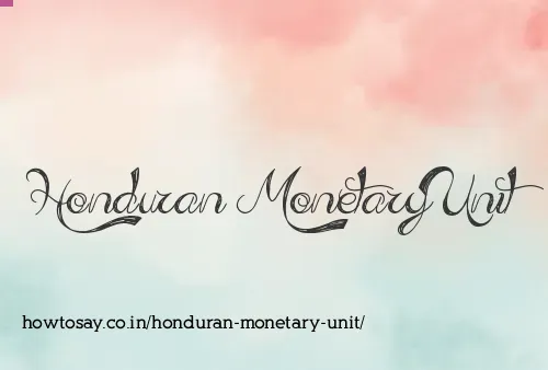 Honduran Monetary Unit