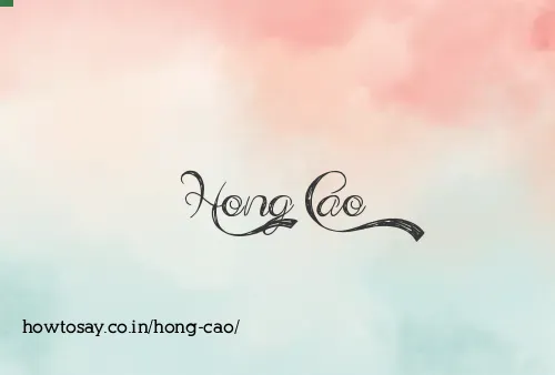 Hong Cao