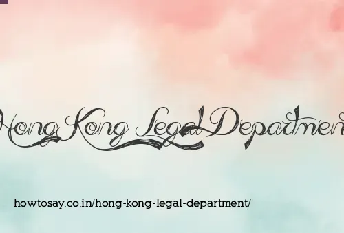 Hong Kong Legal Department