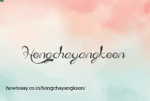 Hongchayangkoon