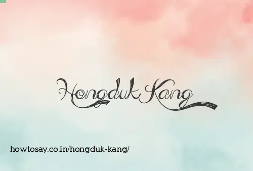 Hongduk Kang
