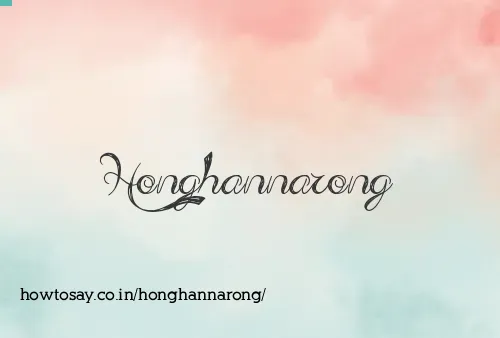 Honghannarong