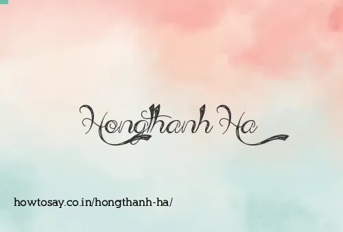 Hongthanh Ha