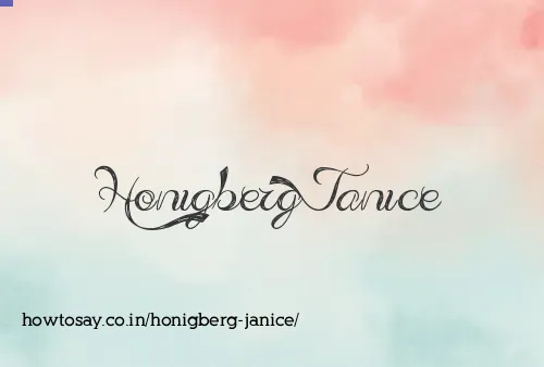 Honigberg Janice