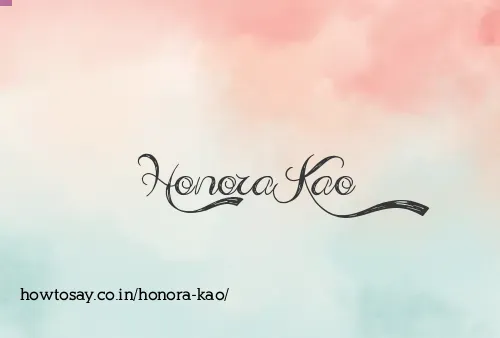 Honora Kao