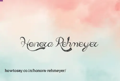 Honora Rehmeyer