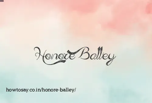Honore Balley