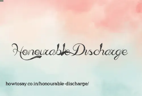 Honourable Discharge
